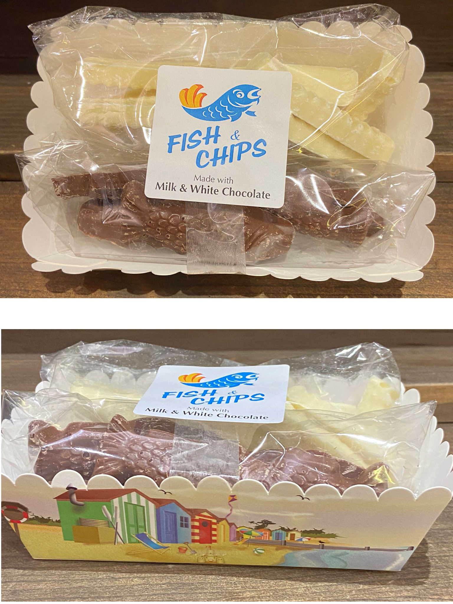 Chocolate fish and chips